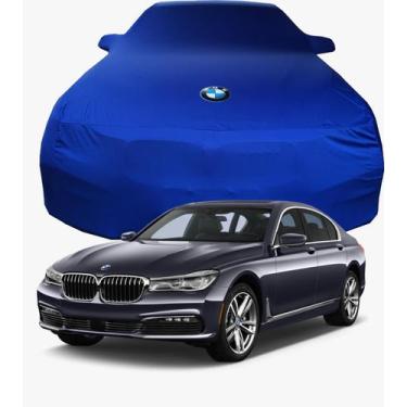 Imagem de Capa de Carro de tecido Lycra Premium BMW 750 i - Cadilhe Capas., Azul