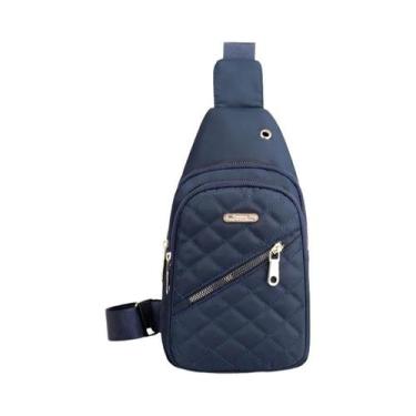 Imagem de Bolsa de Ombro e Peitoral Bordada para Senhoras - Tecido Composto - Ma