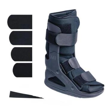 Imagem de Bota Imoblizadora Ortopédica Longa P M G Bilateral Kit Cunha Tendão Aq