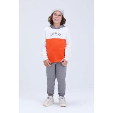 Imagem de Conjunto Infantil Menino de Moletom Tricolor Inverno-Masculino