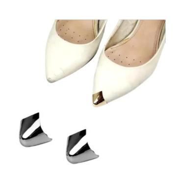 Imagem de Protetores De Bico Metálicos De Luxo Para Sapatos Femininos De Salto A