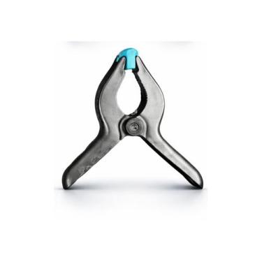 Imagem de Grampo Multiuso com Mola 100mm Preto Resistente Prático Ideal para Fix