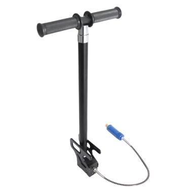 Imagem de Bomba Manual de Alta Pressão de 4 Estágios, Estilo Americano Em Aço Inoxidável Manual PCP para Enchimento de Espingarda de Ar Inflador de Estribo 4500 Psi