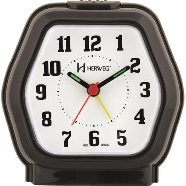 Imagem de Despertador Quartz Preto Herweg 2635