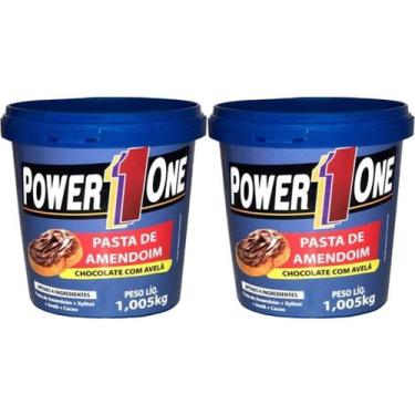 Imagem de Kit 2X Pasta de Amendoim Chocolate com Avelã - 1005g - Power One