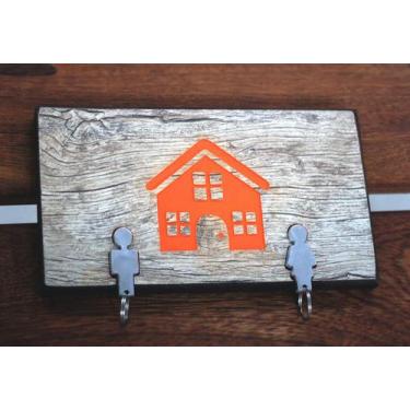 Imagem de Porta chaves casal e casa mdf - Reciclar
