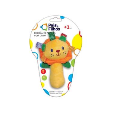 Imagem de Chocalho Pelúcia com Cabo - Pais e Filhos