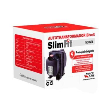 Imagem de Transformador Bivolt 500 Va Fit - Forceline Com Fusível Térmico E Toma