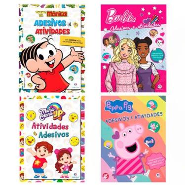 Imagem de Kit Adesivos e Atividades - Peppa Pig + Maria Clara e JP + Turma Da Mô