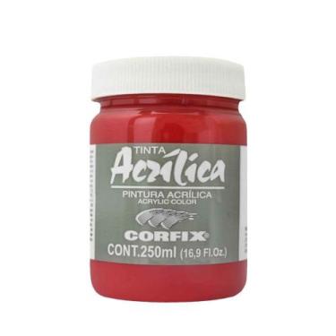 Imagem de Tinta Acrilica P/ Tela 250ml Corfix G2 057 Vermelho China