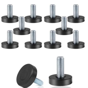 Imagem de Pés Niveladores para Móveis pulwury Rosca 1/4" 12 Peças