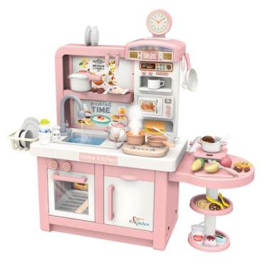 Imagem de Cozinha Infantil Completa Forno e Fogão Grande Interativa Com Efeitos 