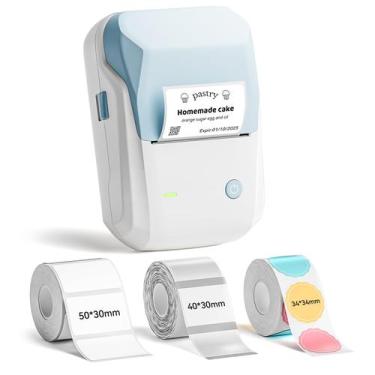 Imagem de Rotuladora NIIMBOT B1 Impressora Térmica Bluetooth com 3 Fitas