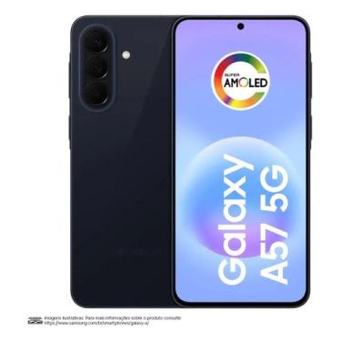 Imagem de Smartphone Samsung Galaxy A57 5G 256GB 8GB RAM Azul Escuro Tela Super 