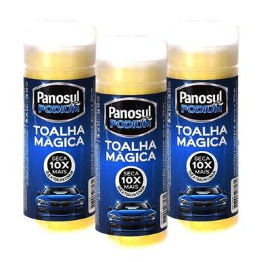 Imagem de Toalha Mágica Multiuso Panosul Podium Kit 3 Un