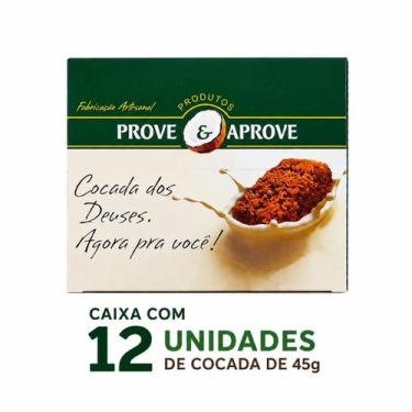 Imagem de Cocada Prove e Aprove Artesanal caixa com 12 unidade de 45g