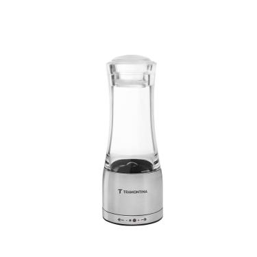 Imagem de Moedor de Sal e Pimenta Realce Ajuste de Moagem Fina Ou Grossa Acrílico e Aço Inox Cozinha Tramontina 150g