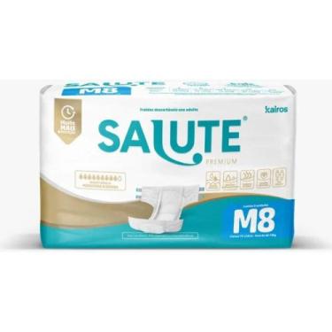 Imagem de Fralda Geriatrica Salute Tam M 8 Unidades