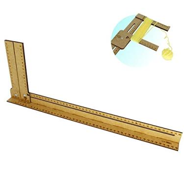 Imagem de Régua Gabarito Regulável Cabelo De Boneca 06 A 50cm - Mdf
