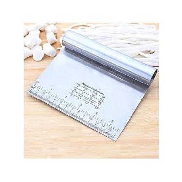 Imagem de Espátula e Raspador Multiuso em Aço Inox P/ Massas, Legumes