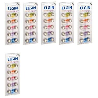 Imagem de Kit Bateria Lr44 Elgin 6 Blister C/10 Un cada Ref. 82194