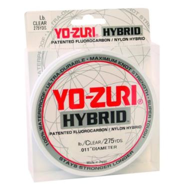 Imagem de Yo-Zuri Linha de pesca híbrida de monofilamento de 275 metros, transparente, 2,7 kg