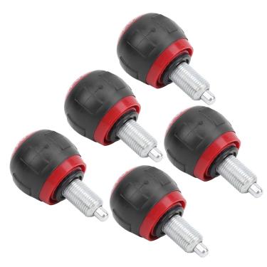 Imagem de Pinos de mola de pino de puxar 5 peças 50 x 45 mm M16 Fitness Pop Pull Pin Knob Liberação Cabo de papelão Sintético Exercício Acessório sobressalente (vermelho)