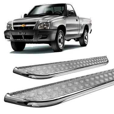 Imagem de Estribo S10 1995 ate 2011 chapa de aço Cromado C/S