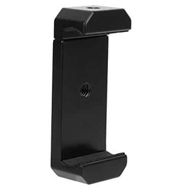 Imagem de Zyyini Braçadeira para celular, clipe universal para smartphone, com orifícios de parafuso de 6,35 mm, largura ajustável