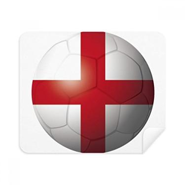 Imagem de Pano de limpeza de tela com bandeira nacional da Inglaterra, 2 peças, tecido de camurça
