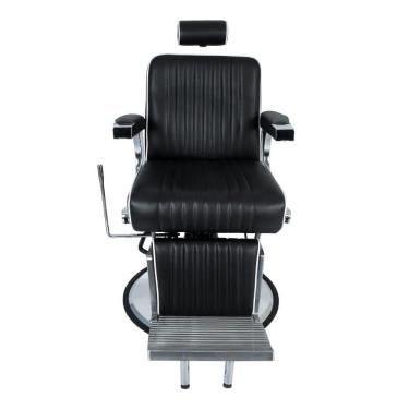 Imagem de Cadeira Hidráulica Reclinável Barbeiro Salão Pelegrin PEL-6133 Preto