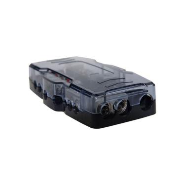 Imagem de Porta Fusivel Distribuidor 4 Vias Combinado Positivo e Negativo Fume