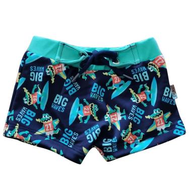 Imagem de Sunga Boxer Infantil Puket  Jacaré Marinho