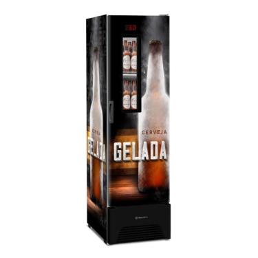 Imagem de Cervejeira Expositor Vertical Porta Sólida 287 Litros VN28FP Optima Adesivada 127v - Metalfrio