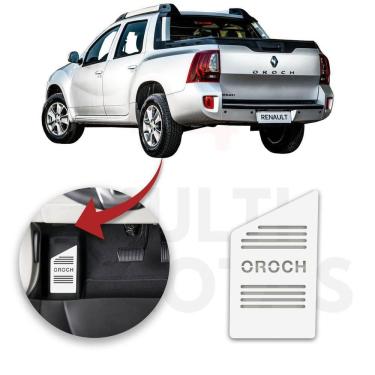 Imagem de Descanso De Pé Renault Oroch 2016 A 2022 Aço Escovado Prata