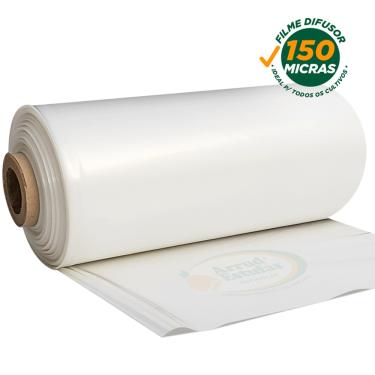 Imagem de Lona Para Estufa Filme Plastico 150 Micras Difusor 8X29m