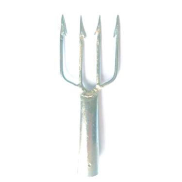 Imagem de Fisga/garfo/arpão de pesca de superfície e mergulho 4 dentes número 16