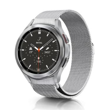 Imagem de Pulseira Magnética Milanese Prata Compatível Com Galaxy Watch 4 - (C7COMPANY)