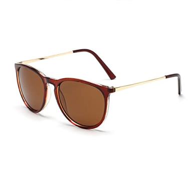 Imagem de Óculos de Sol Retrô Masculino Redondo Feminino Óculos de Sol Designer Feminino Liga Espelho Óculos De Sol, C3, Liga