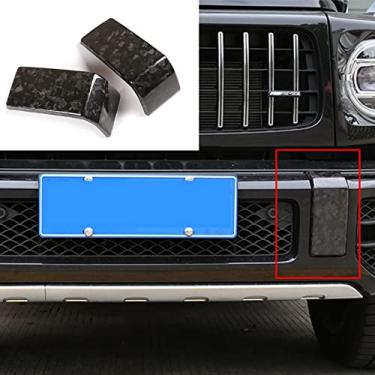 Imagem de FINMOKAL 2 Peças De Fibra De Carbono Forjada Para Benz Classe G W463 G65 G55 G63 Tampa Do Para-Choque Dianteiro