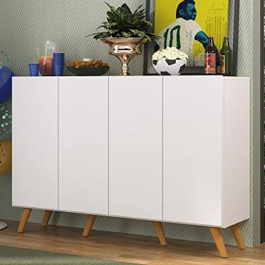 Imagem de Aparador Buffet 4 Portas Retrô Alemanha Multimóveis Br3556 Branco/natural