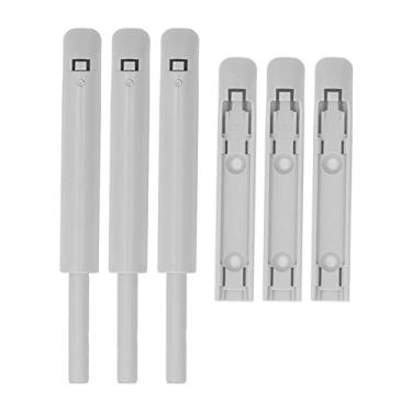 Imagem de Push Lock aberto, resistente à ferrugem 3 peças Push Lock para cofres de hotel