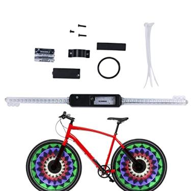 Imagem de raios para bicicletas - 64LED rodbicicleta | pneu bicicleta com 30 peças muda padrões abicicleta para mountain bike/bicicletas