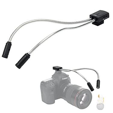 Imagem de JJC Luz de braço macro de LED portátil de 25 cm de comprimento CRI 95+ 5600K com luzes de preenchimento flexíveis ajustáveis de 5 níveis para fotografia de close-up com lente macro