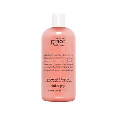 Imagem de Amazing Grace Ballet Rose Shampoo Bath and Shower Gel by Philosophy for Women - 16 oz Gel