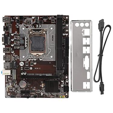 Imagem de Placa-mãe H61M, placa-mãe de desktop para Intel i3/i5/i7 Series para Intel H61M Series, Dual DDR3 1066/1333/1600MHz, porta PCIE, para computador