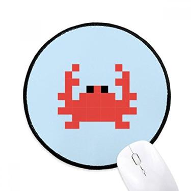 Imagem de DIYthinker Summer Sail Little Caranguejo Pixel Mouse Pad Desktop Tapete Redondo para Computador