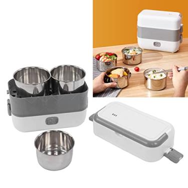 Imagem de 200W 2L High Power Food Heater Protable Double Layer Food Warmer Heated Lunch Box, Electric Lunch Box Lunch BoxesTravel to Go Food Containers