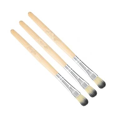 Imagem de MOOKEENONE 3 escovas de limpeza de movimento de relógio, ferramenta de reparo de relógios, cabo de madeira de cabelo macio