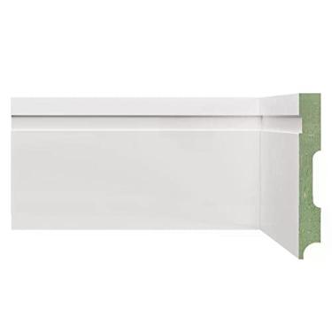 Imagem de Rodapé Mdf Ultra 1202 Moldufama 2,4 Unidade - Branco